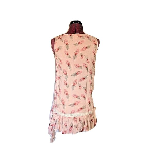 ModCloth Top Multicolor Women Sleeveless Asymmetrical Hem Pleated Size S… - Picture 2 of 7